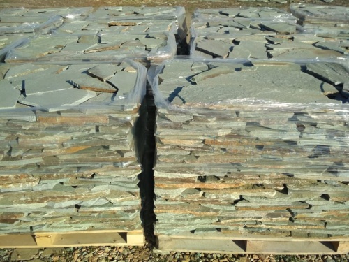 Плитняк златолит зелёный для цоколя, отмостки купить в Дзержинском