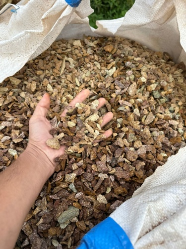 Златолит персиковый декоративная каменная крошка купить в Дзержинском