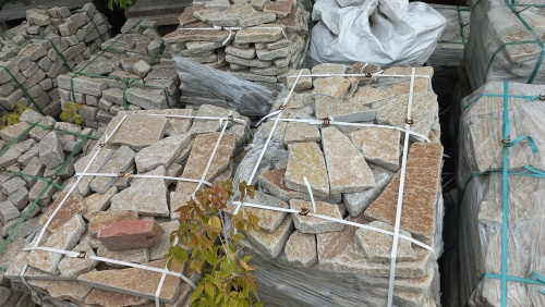 Гранитный плитняк галтованный для парковки купить в Дзержинском