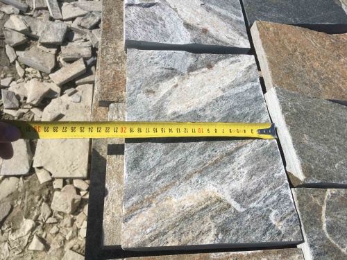 Плитка пилёная златолит Уральский для цоколя, отмостки купить в Дзержинском